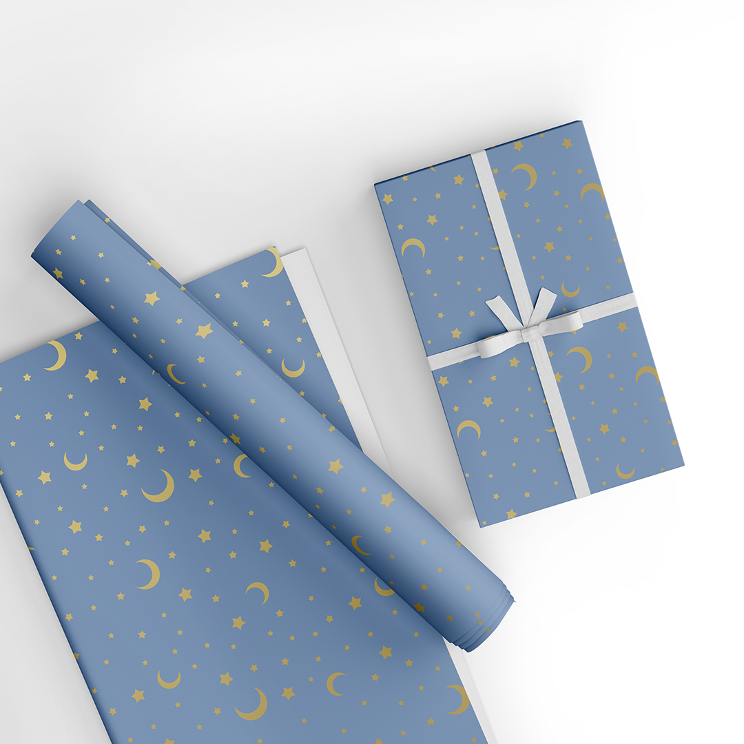 Sky Themed Wrapping Paper - Blue