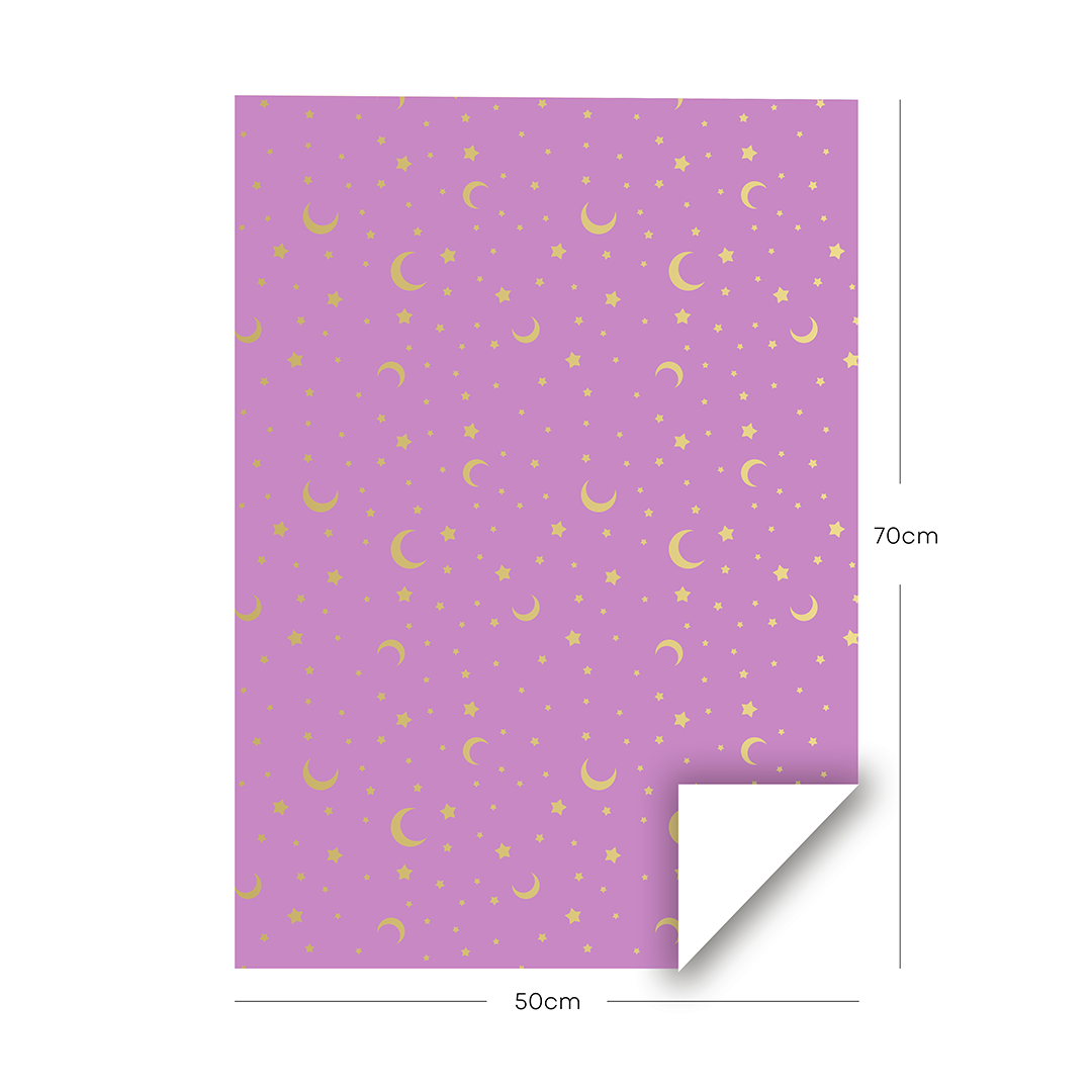 Sky Themed Wrapping Paper - Purple