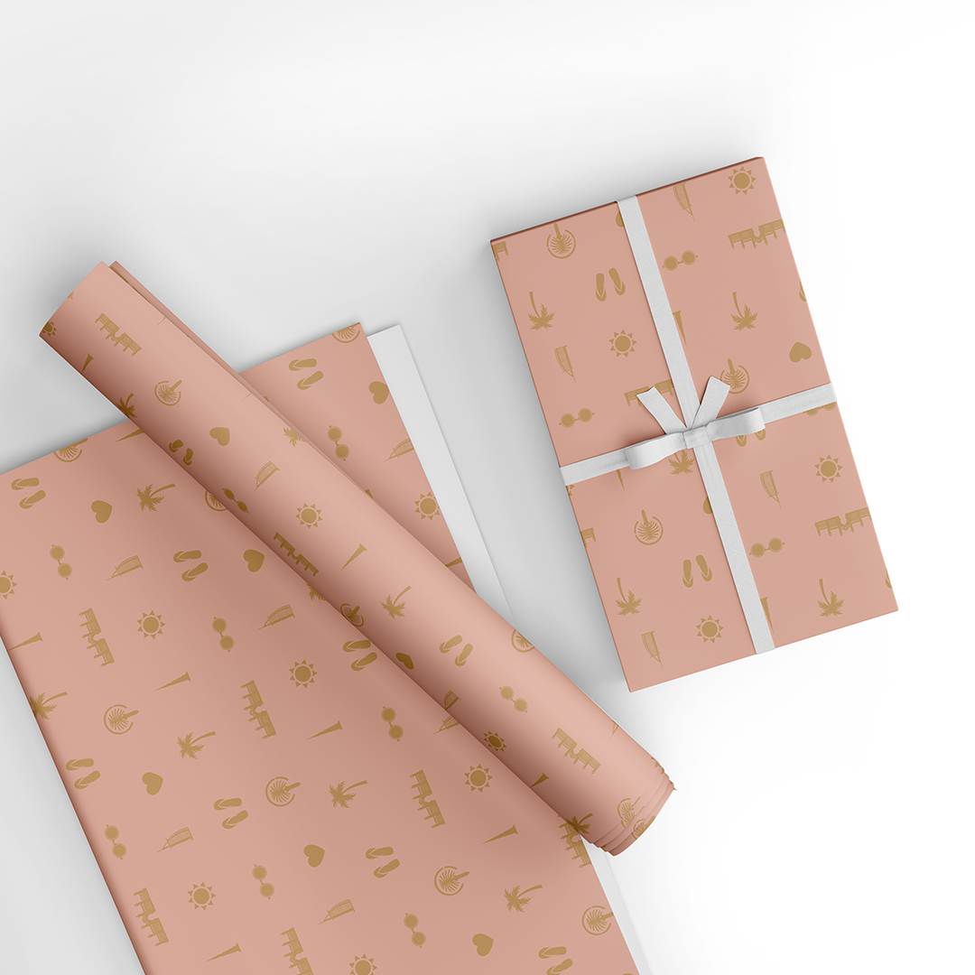 UAE Wrapping Paper - Peach