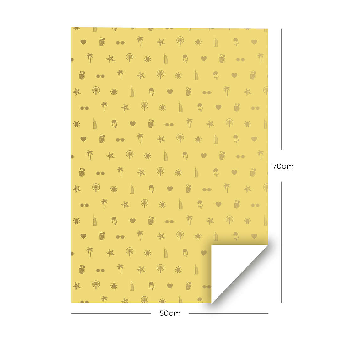 UAE Wrapping Paper - Yellow