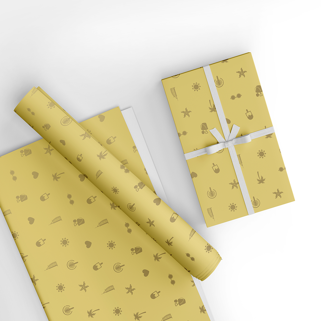 UAE Wrapping Paper - Yellow