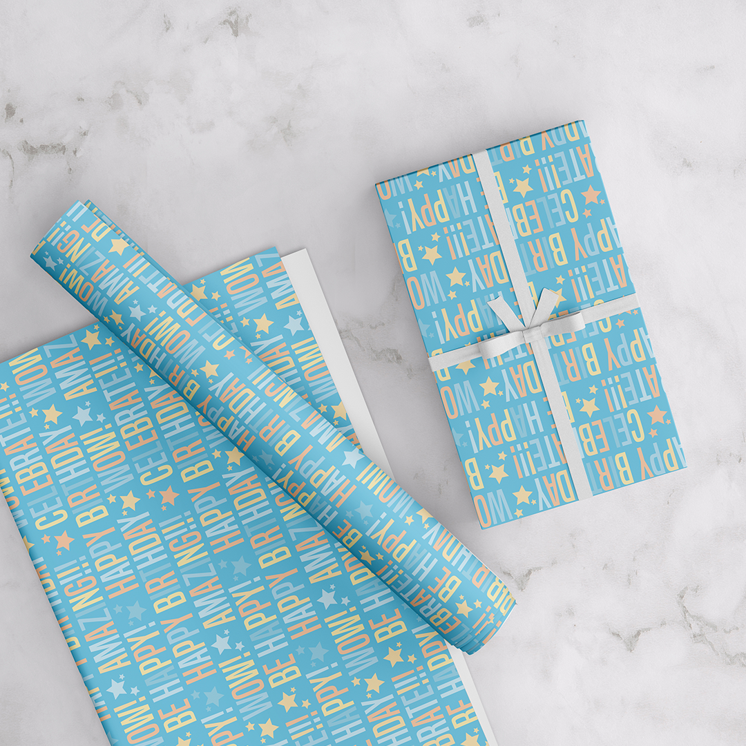 Happy Birthday Wrapping Paper