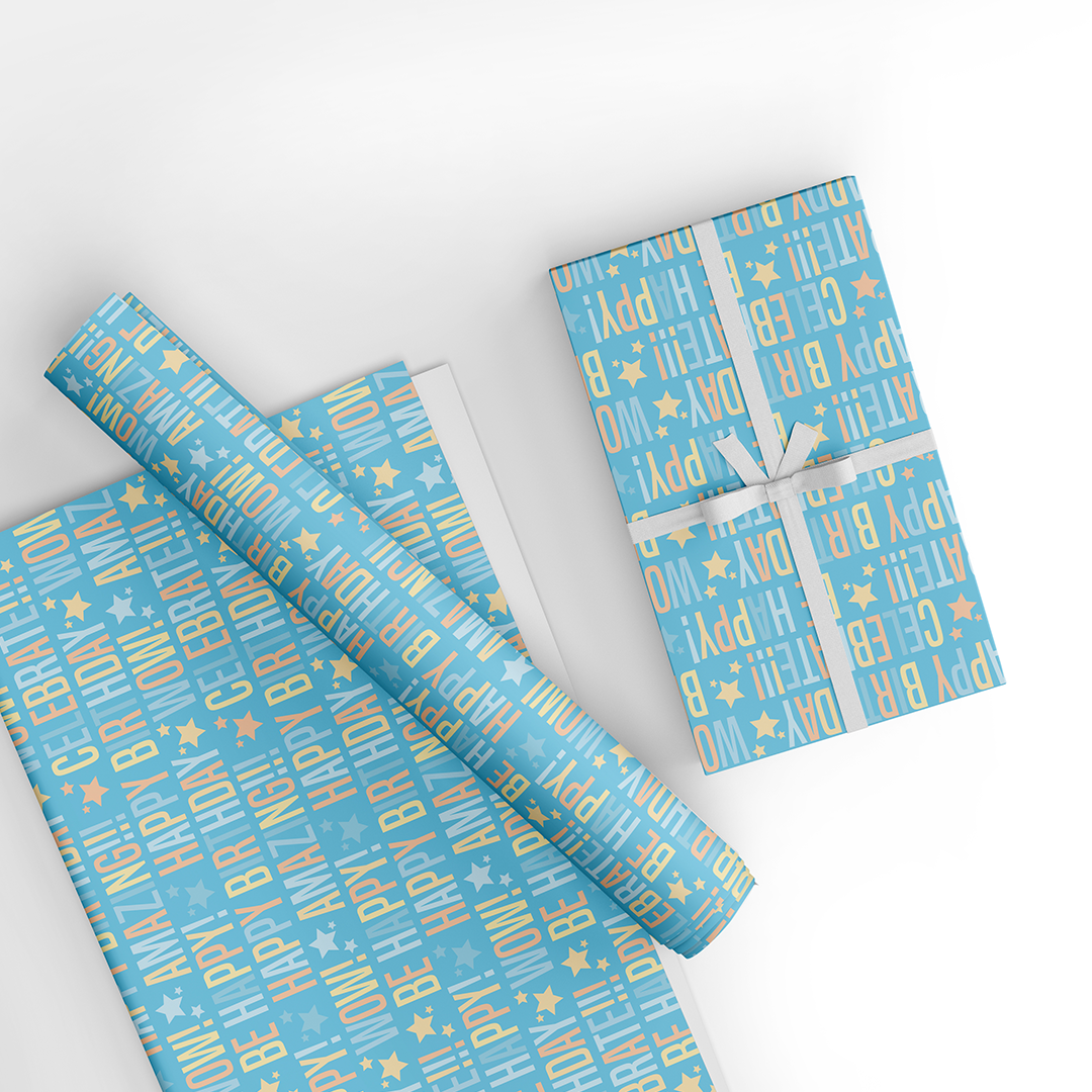 Happy Birthday Wrapping Paper