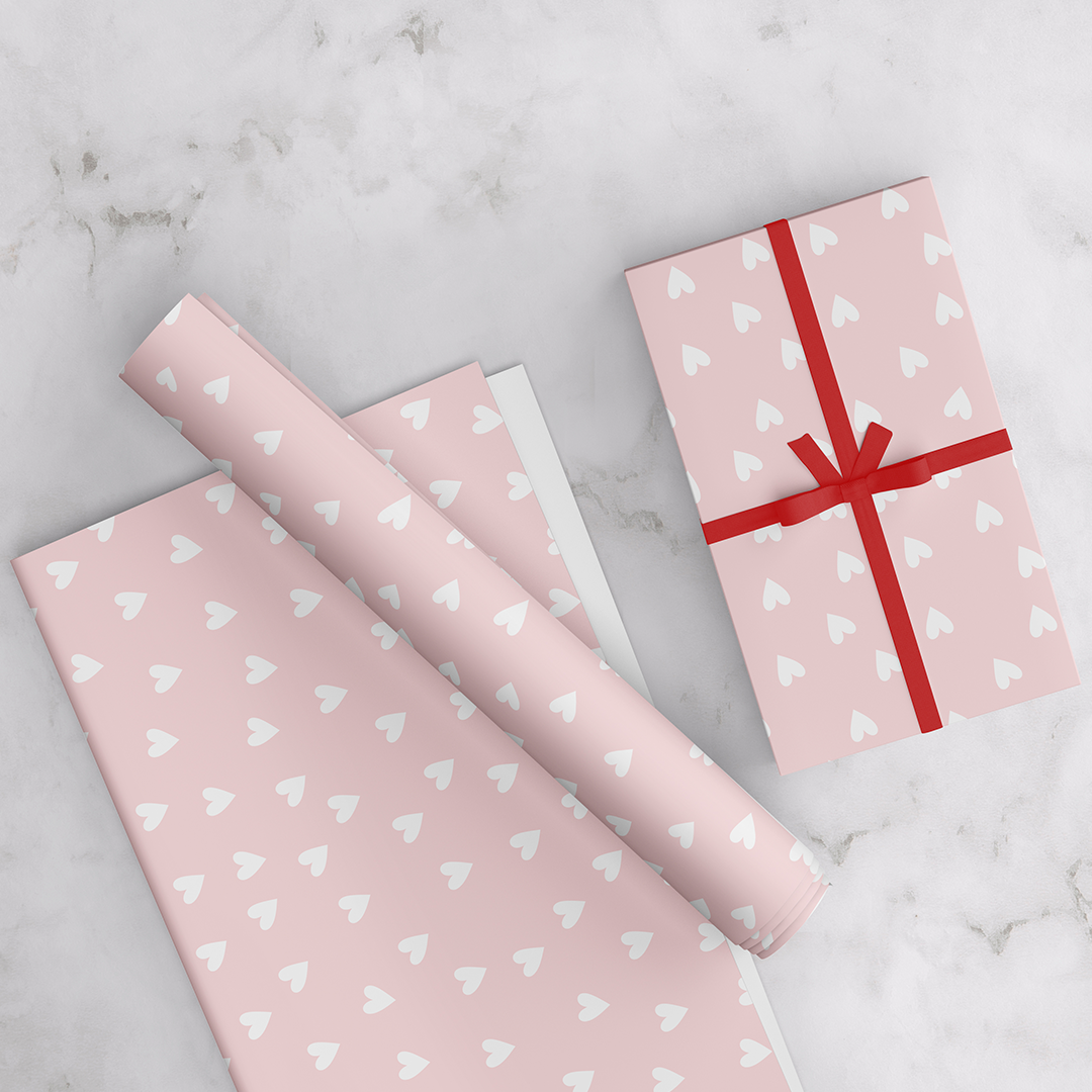 Love Pink Wrapping Paper