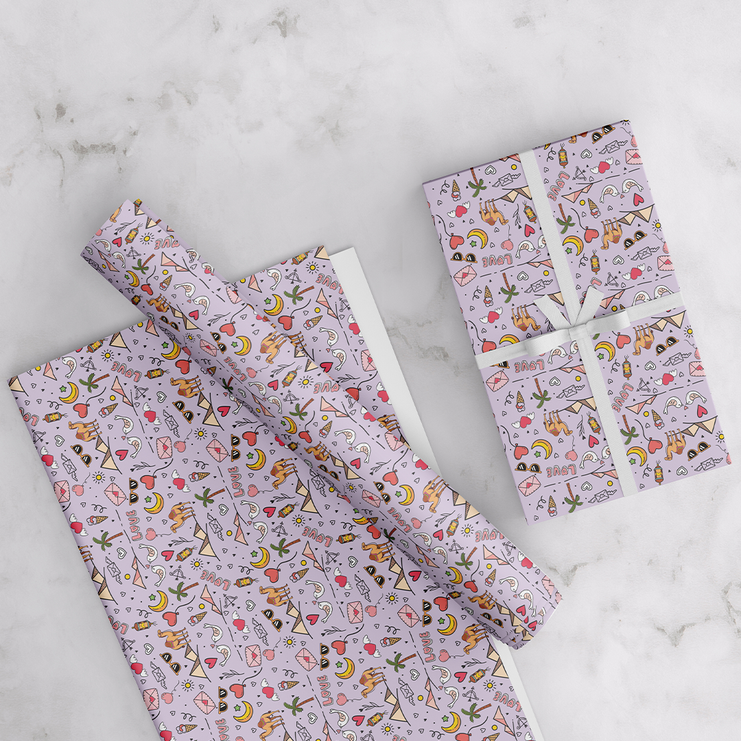 LOVE, ARABIC THEME WRAPPING PAPER