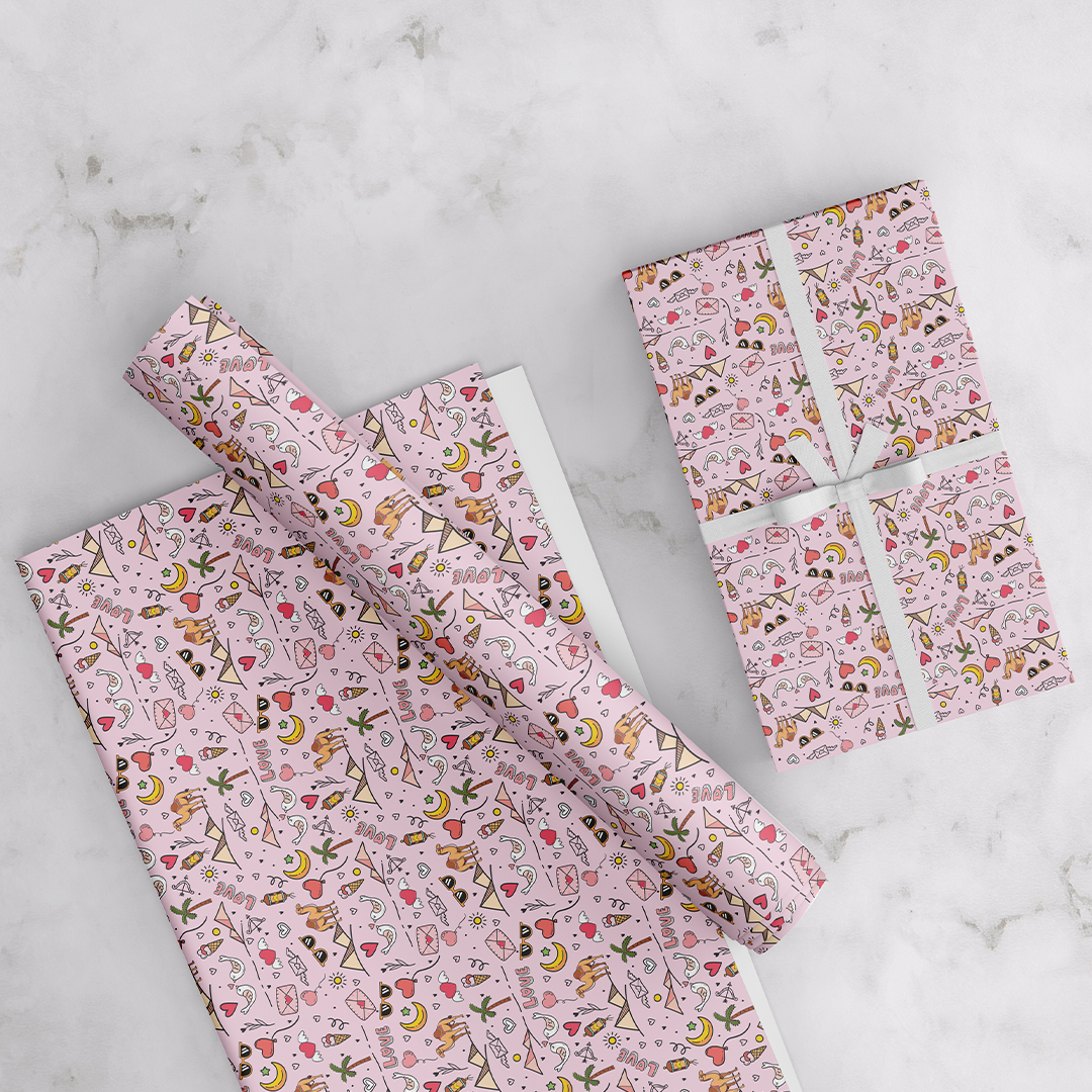 LOVE, ARABIC THEME WRAPPING PAPER