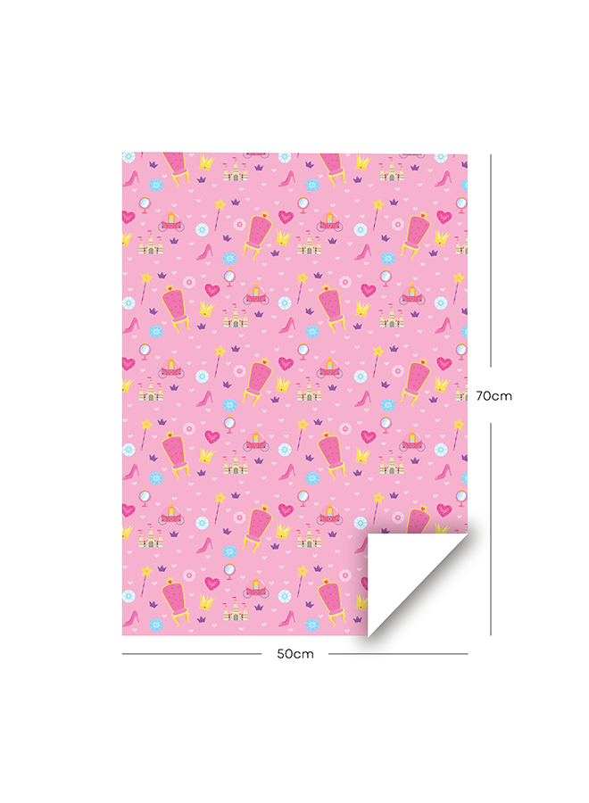 PRINCESS, WRAPPING PAPER, PINK