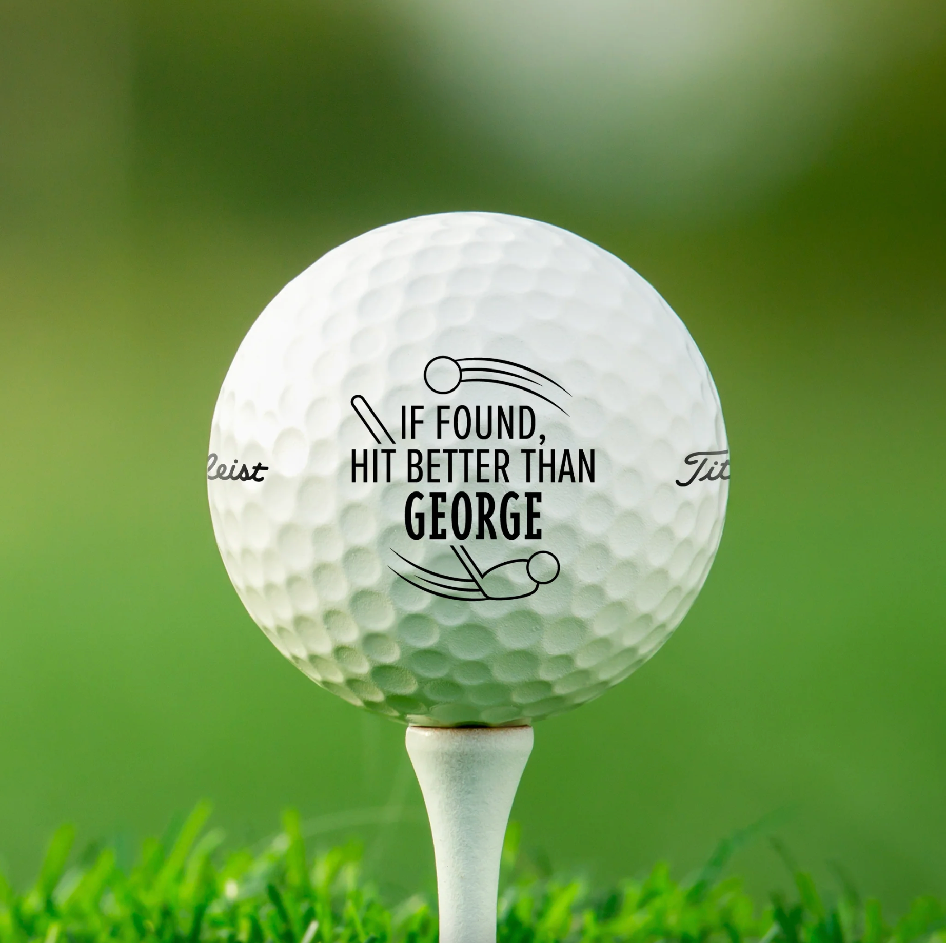 Hit Better Than Personalised Golf Balls (6 Balls)