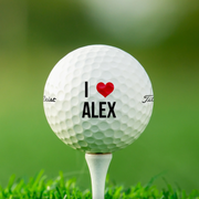 I❤︎ "Name" Personalised Golf Balls (6 Balls)