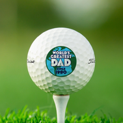 World's Greatest Dad Personalised Golf Balls (6 Balls)