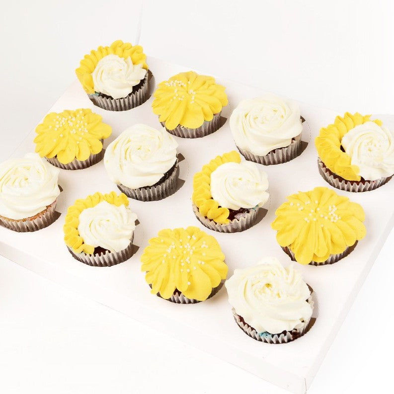Sunshine Swirl Cupcakes 12pcs Gift Box