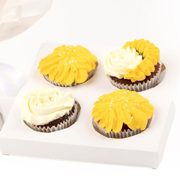 Sunshine Swirl Cupcakes 4pcs Gift Box