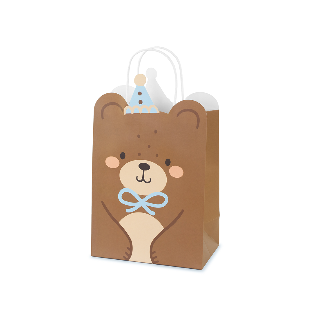 Gift bag Teddy bear, mix, 18x29x10.5 cm