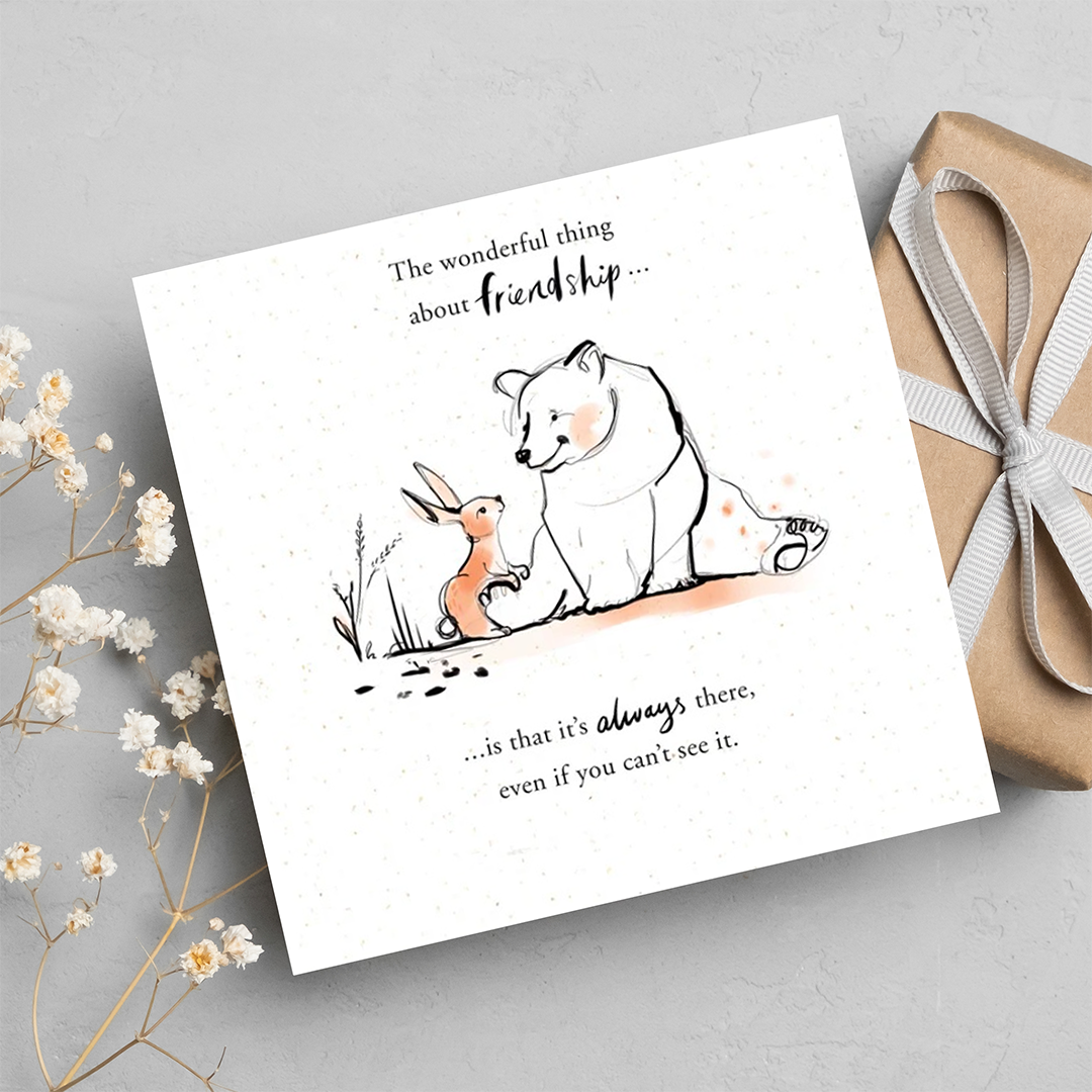 " The Wonderful Thing About Friendship - Uk Greeting Card"
