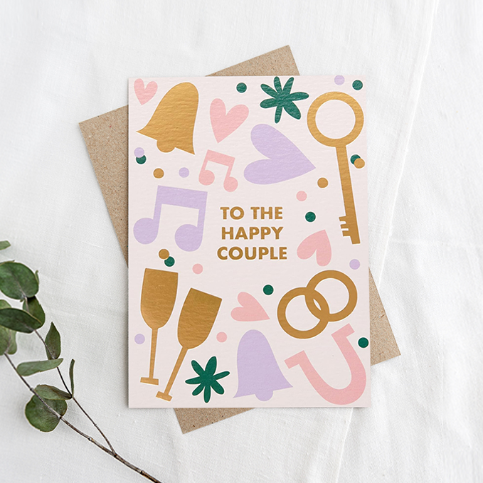 Happy Couple General Wedding Greeting Card