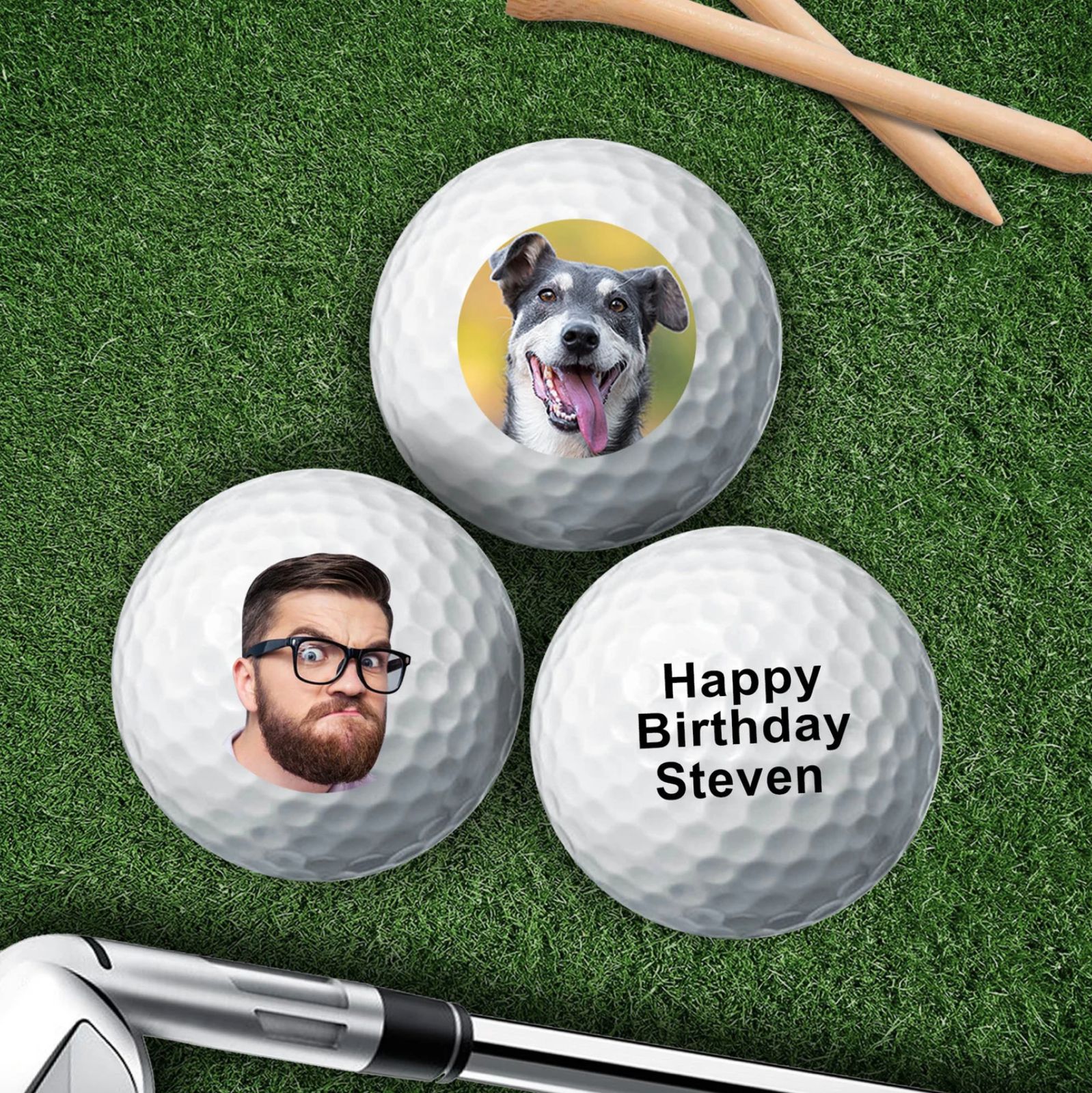 Personalised Photo Golf Balls (3 Balls)