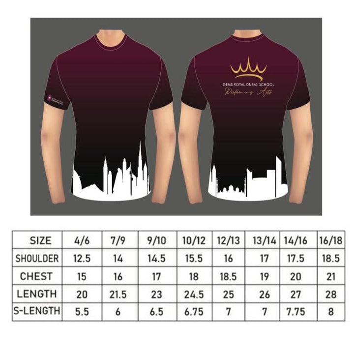 Performing Arts T-Shirt, GEMS RDS
