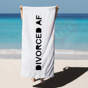 divorced-af-beach-towel
