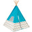 Turquoise Teepee Tents