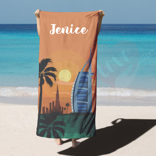 Personalised Towel - Sunset