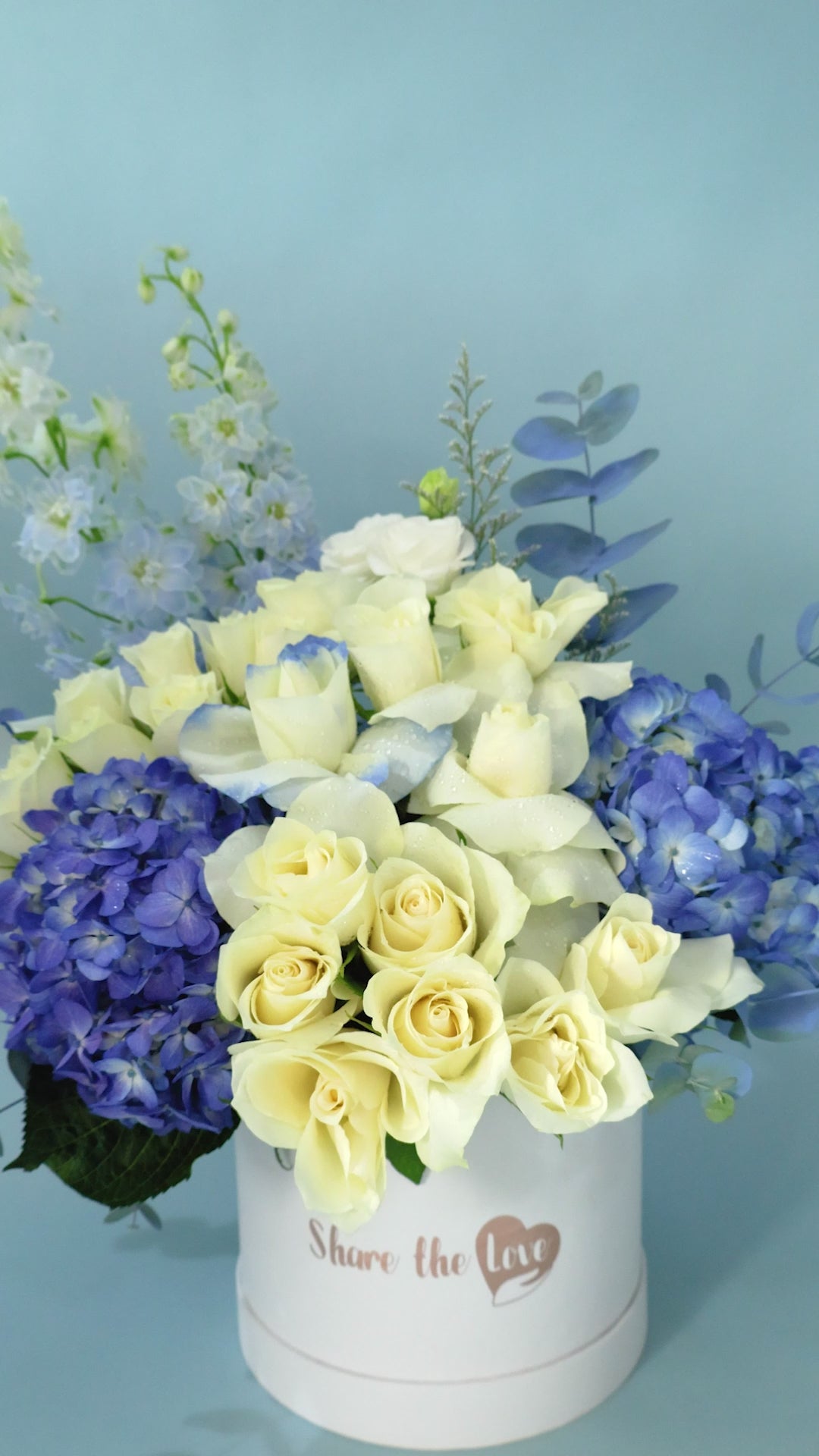 Load video: Indigo &amp; Ivory Bouquet