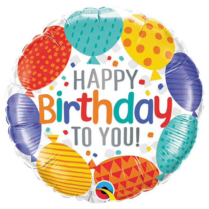 Happy Birthday To You Balloons 18 Inch Foil Balloon