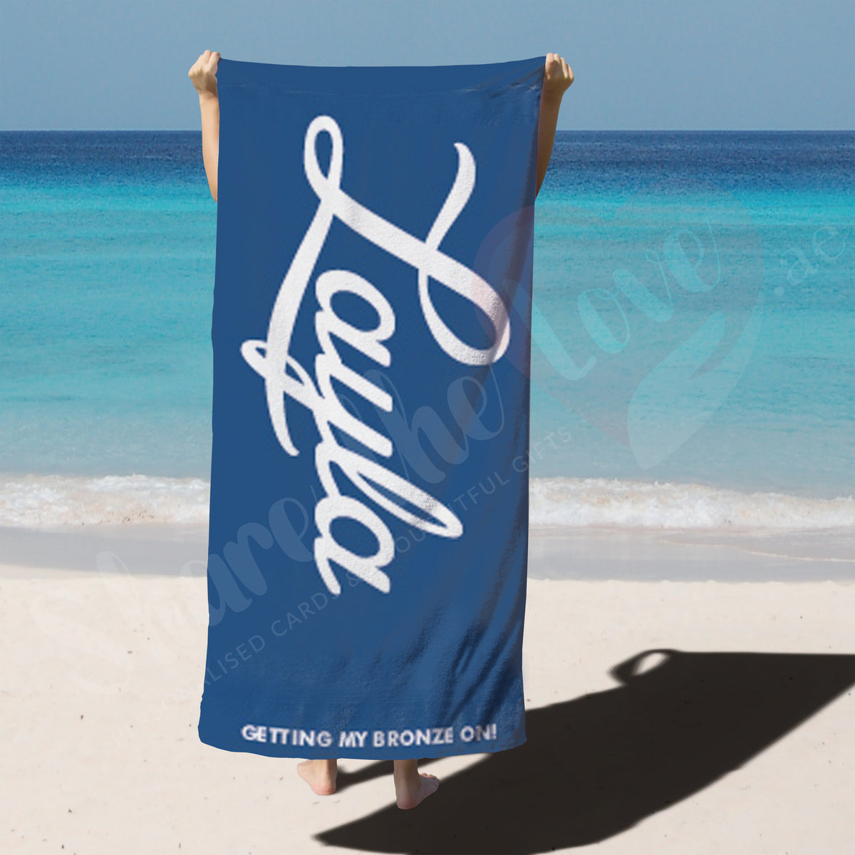 Personalised name 2024 beach towels