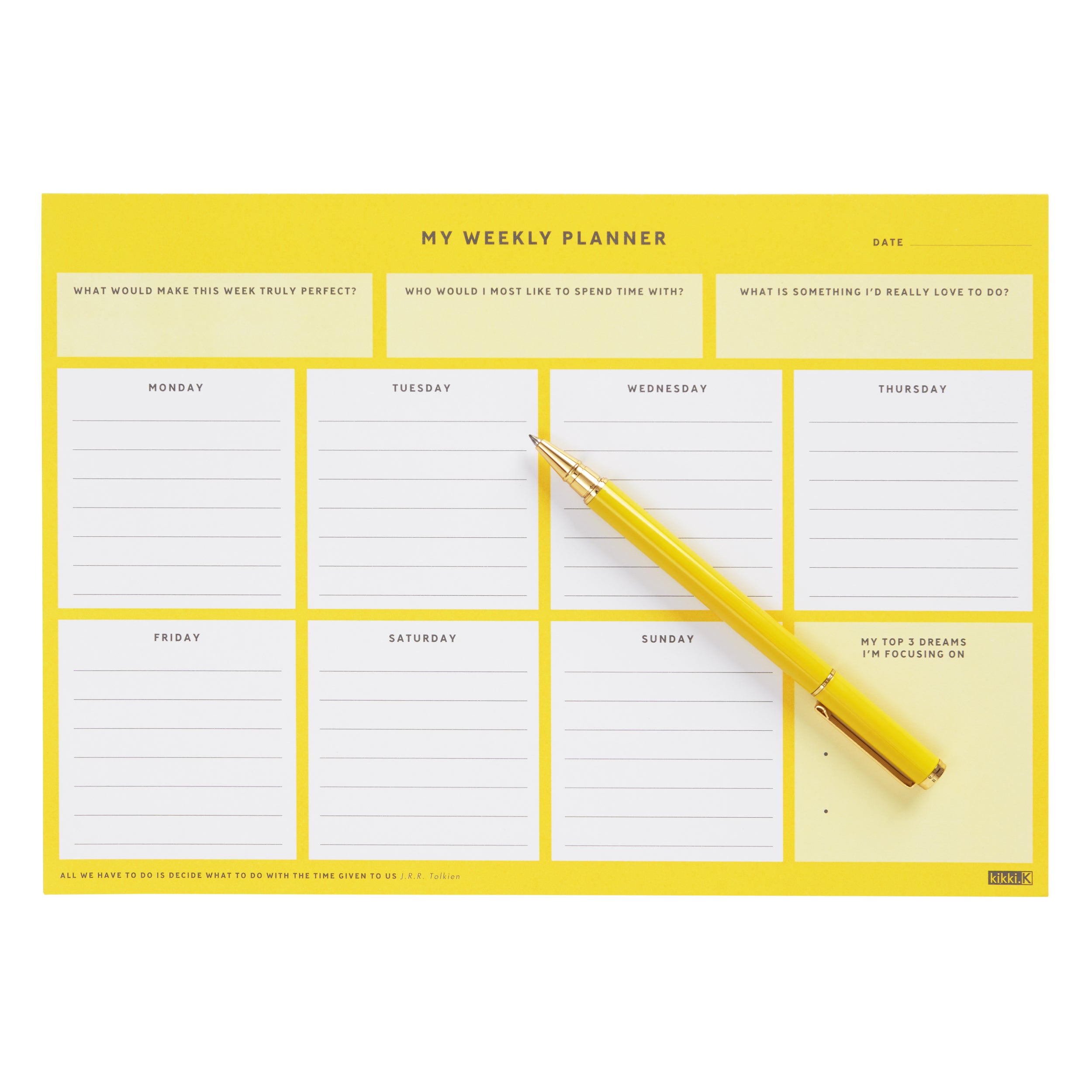 A4 Dream Week Planner Inspiration by kikki.K