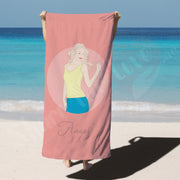 Personalised Towel - Pink Lady