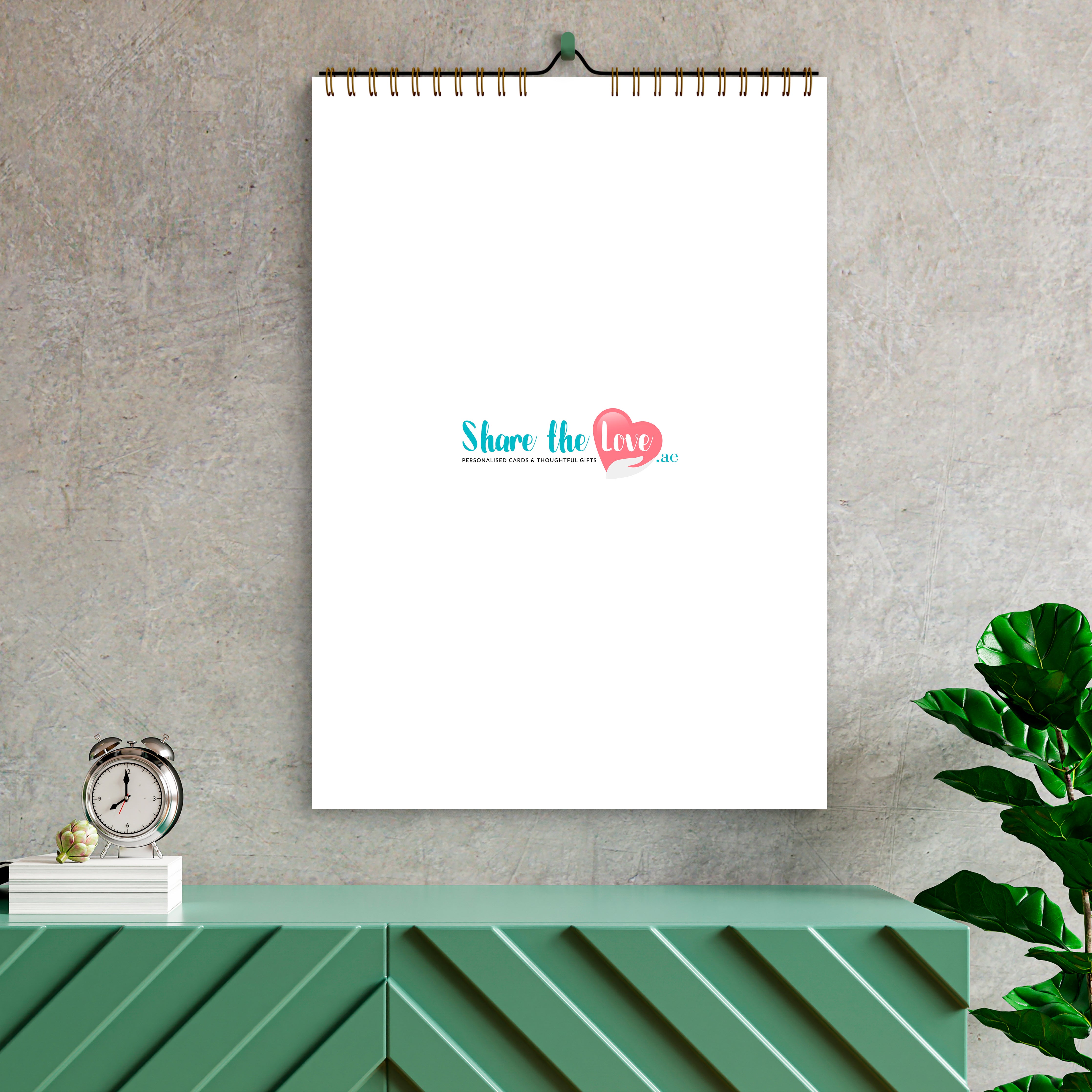 Personlised Wall Calendar - Backcover