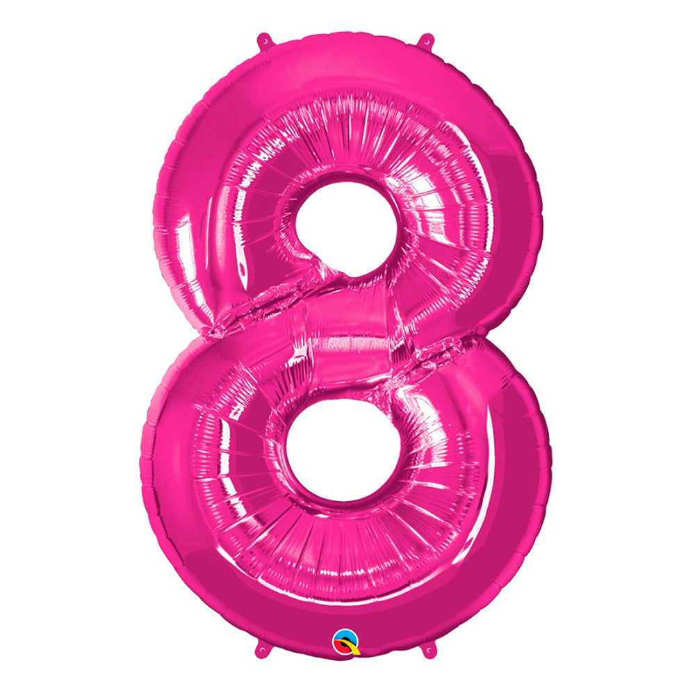 Magenta Large Numbered Balloon (All Numbers Available)