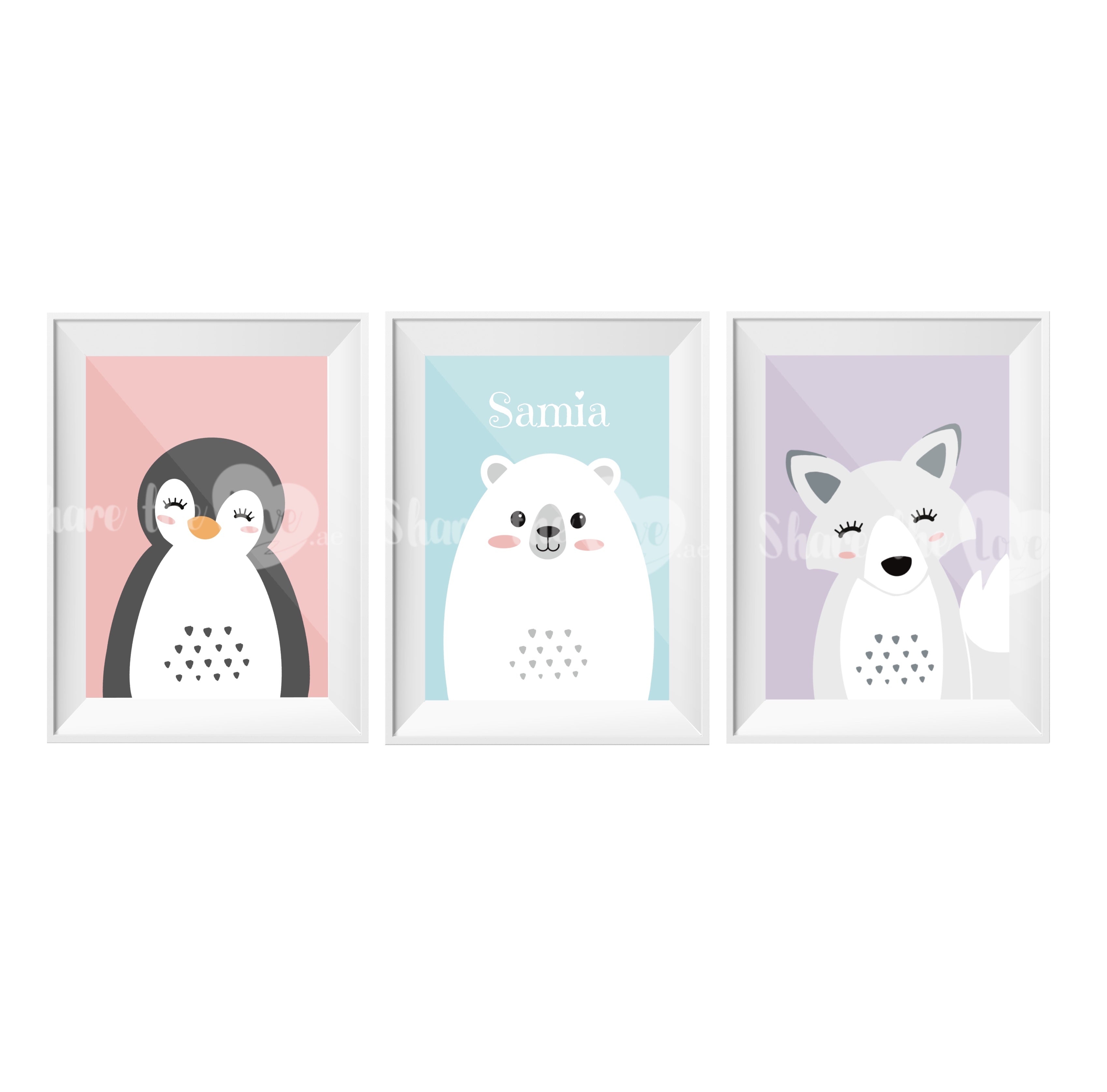 Arctic Animals Trio Frame