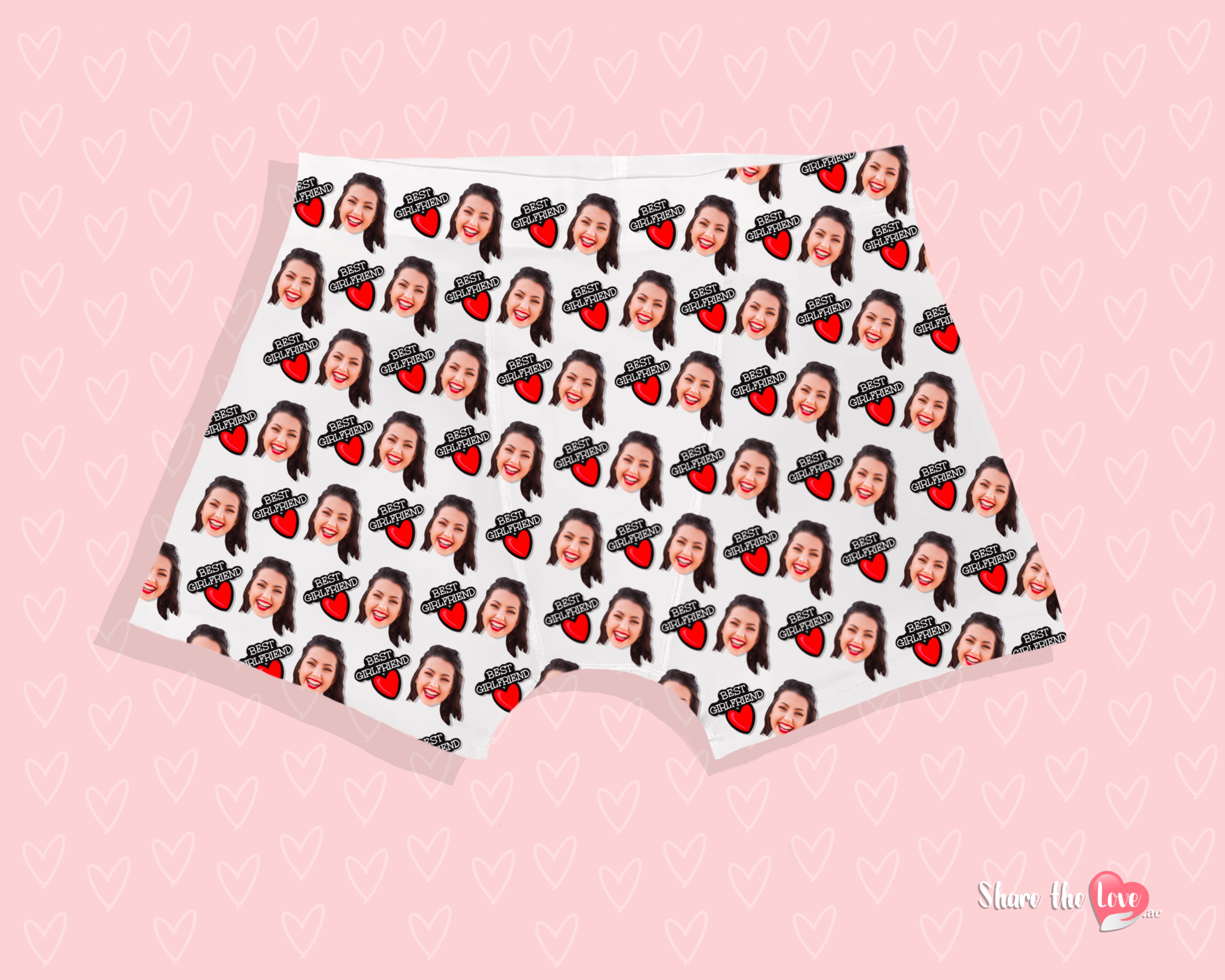 "Best Girlfriend"  Personalised Mens Boxers