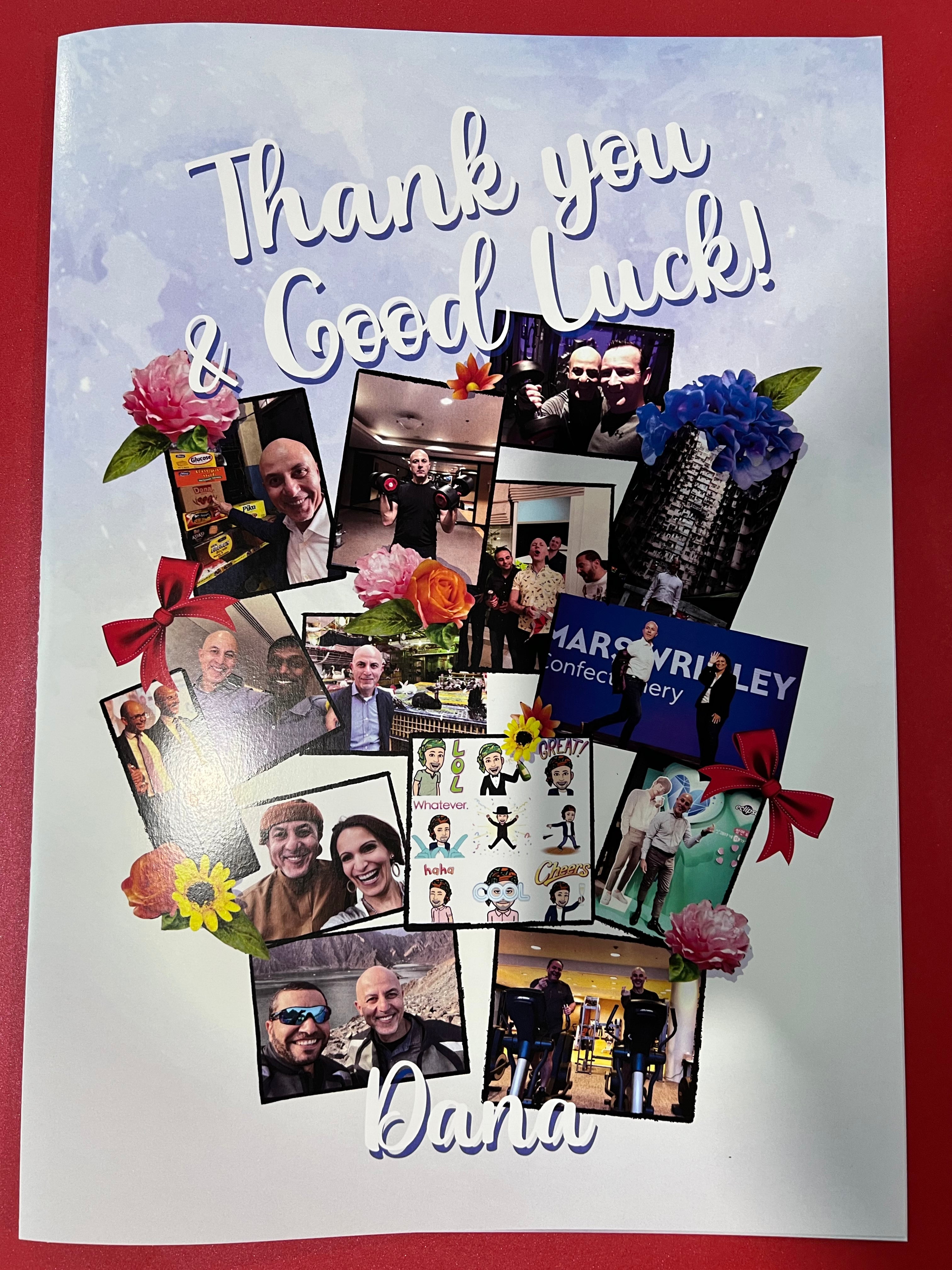 Customised card by designer