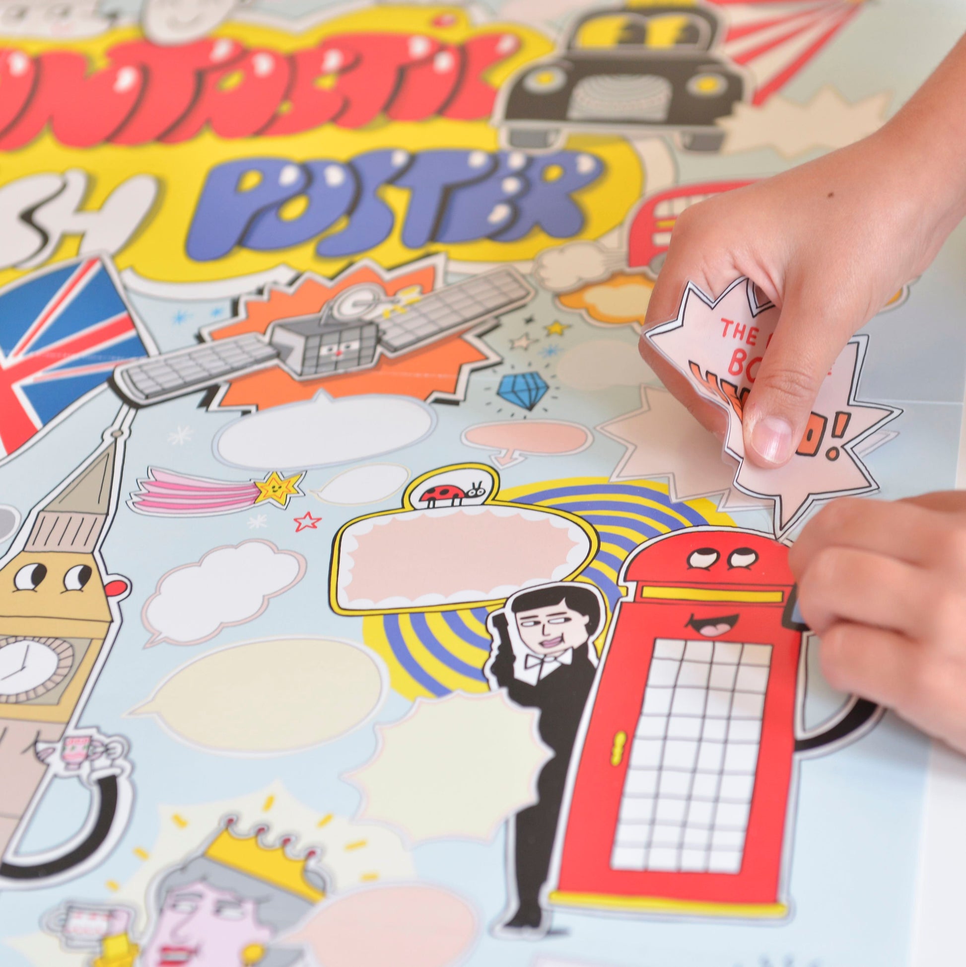 Sticker Poster - 100% English