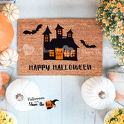 Haunted House Halloween Doormat 2
