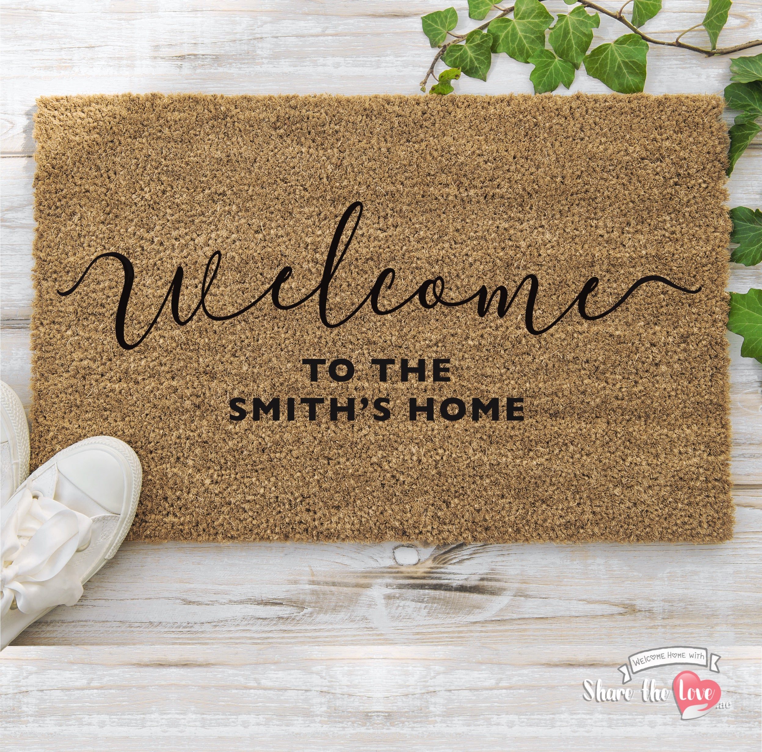 Welcome to the "Family Name" Doormat
