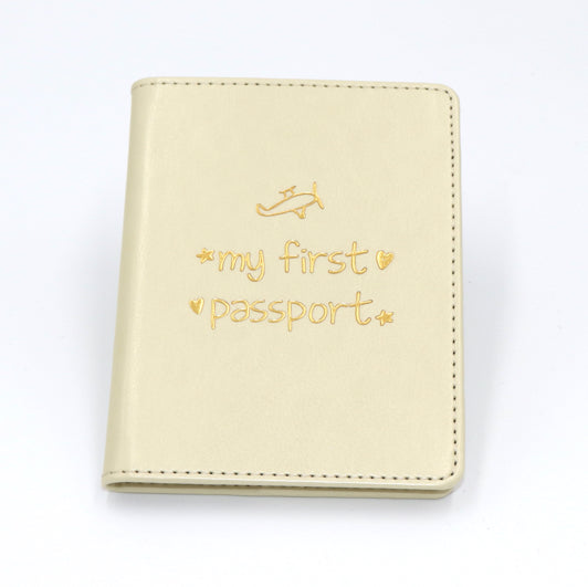 My First Passport - Baby Passport Holder - Cream