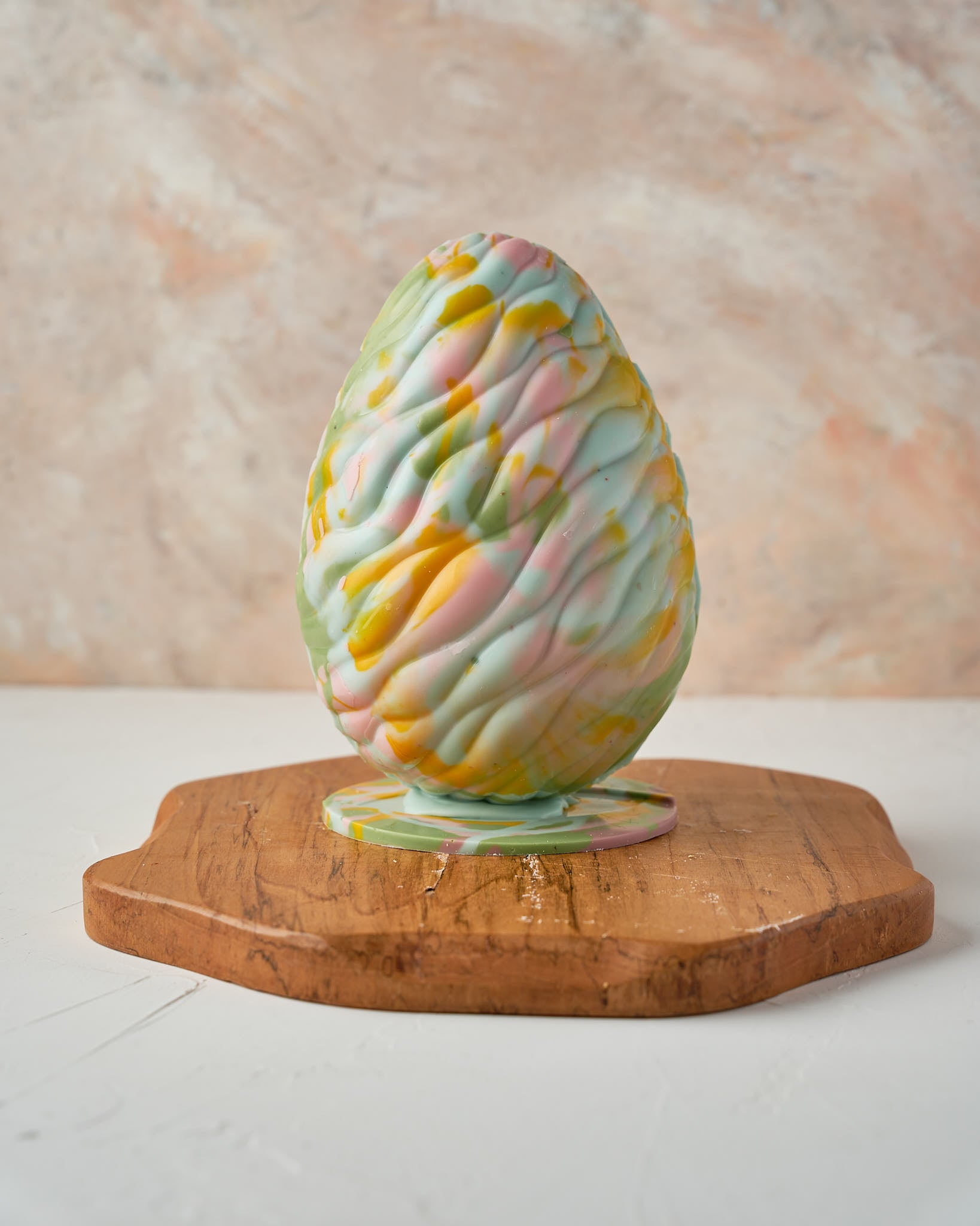 Blue Marble Effect Easter Egg