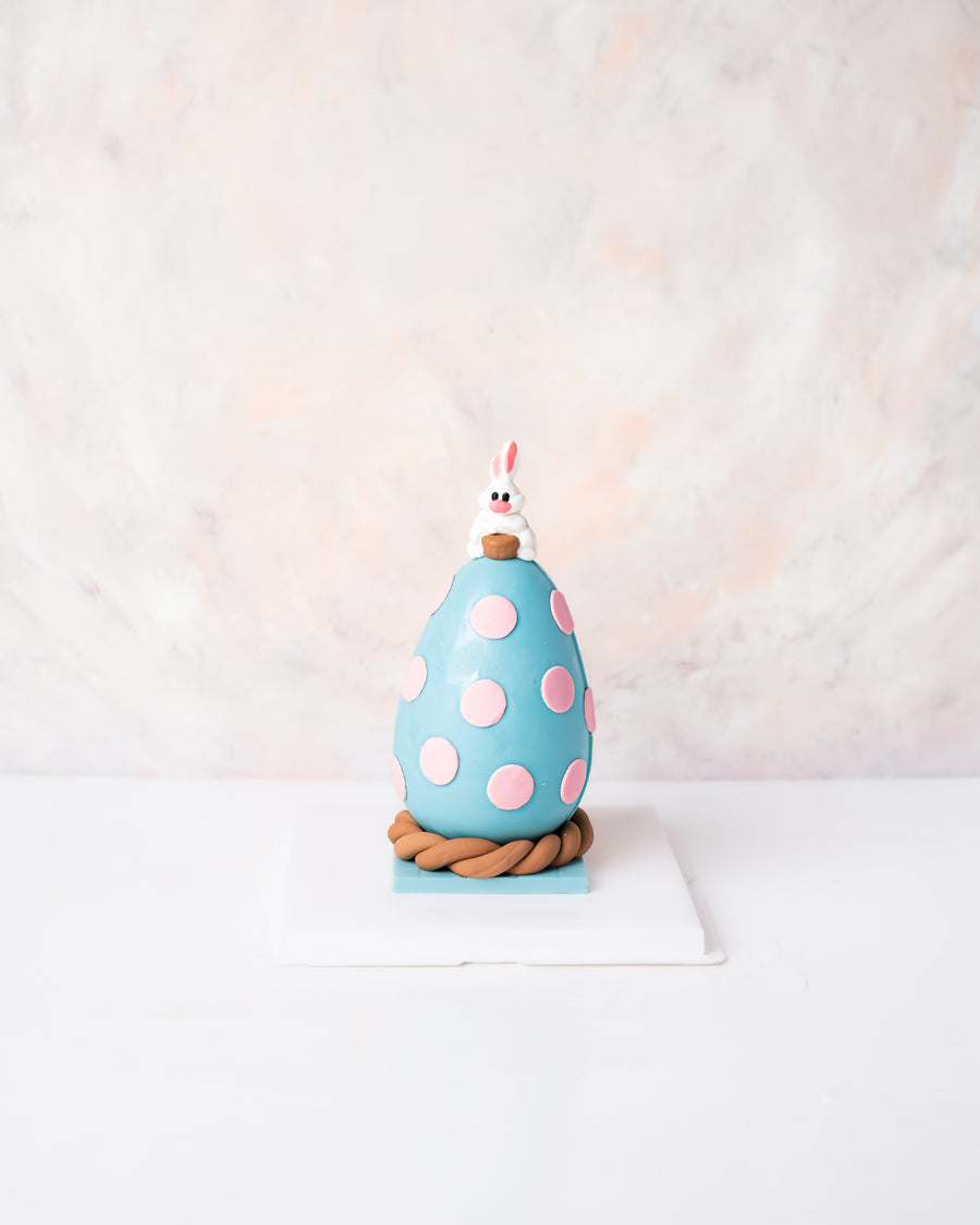 Blue and Pink Chocolate Egg