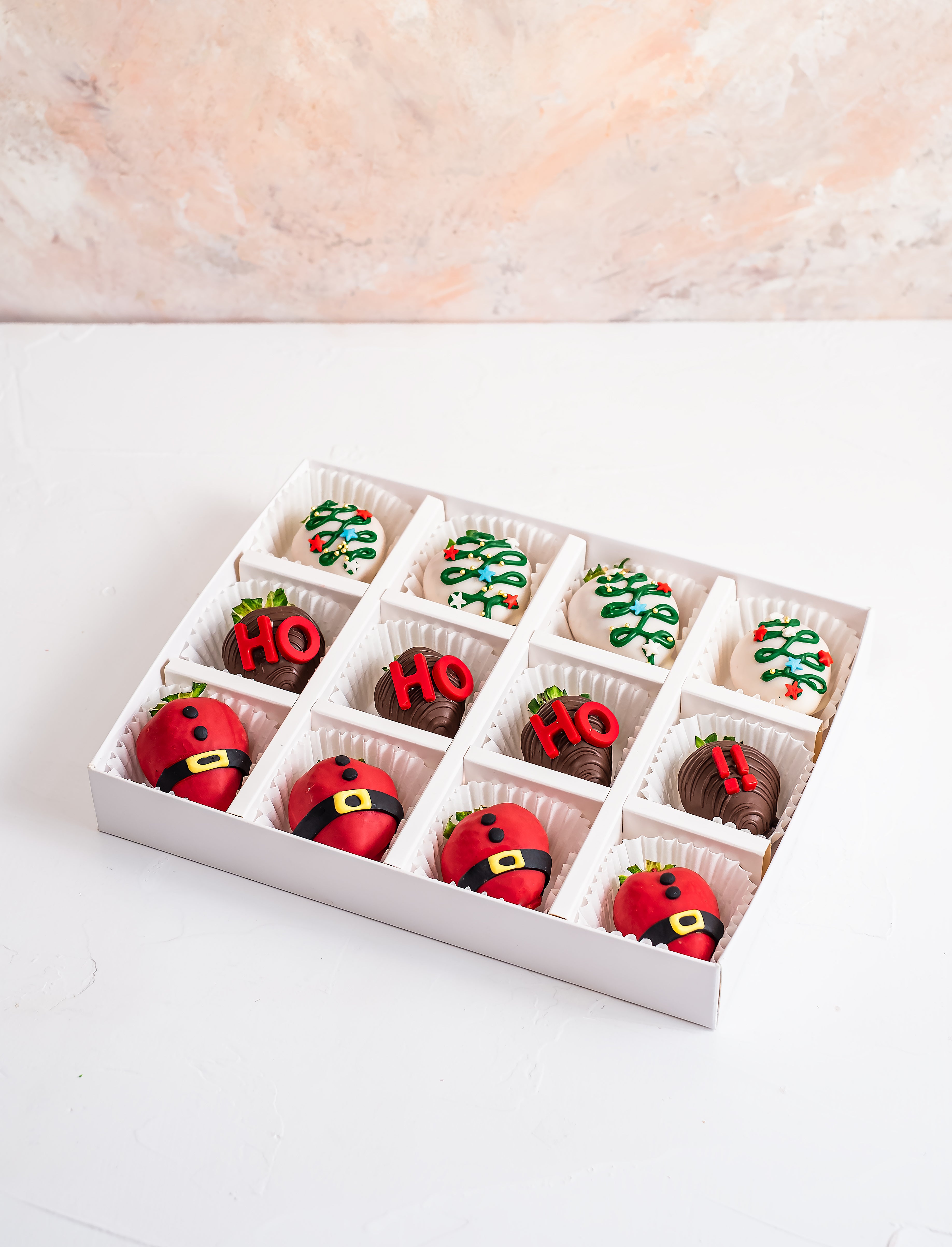 HO HO HO Chocolate Covered Strawberries