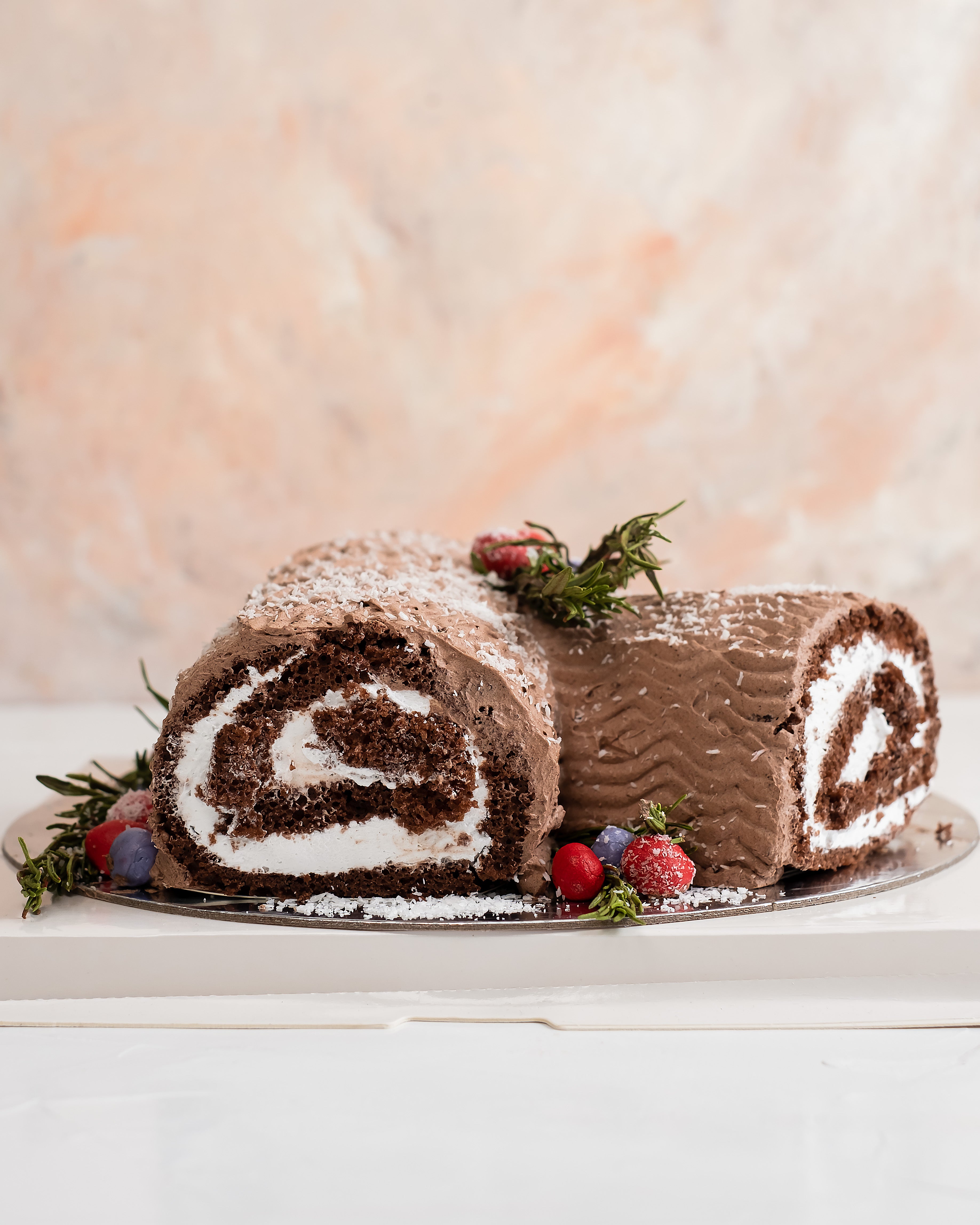 Yule Log Cake