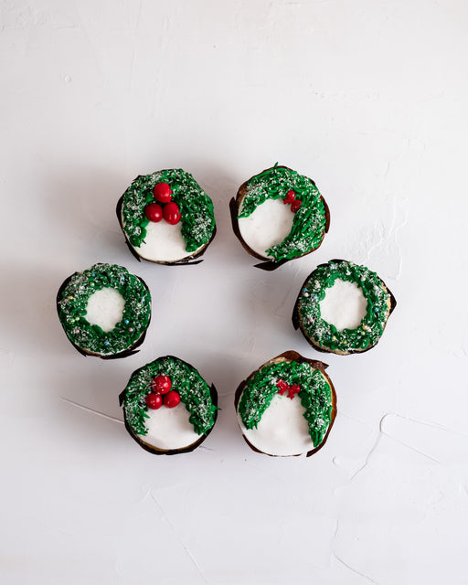 Wreath Cupcakes