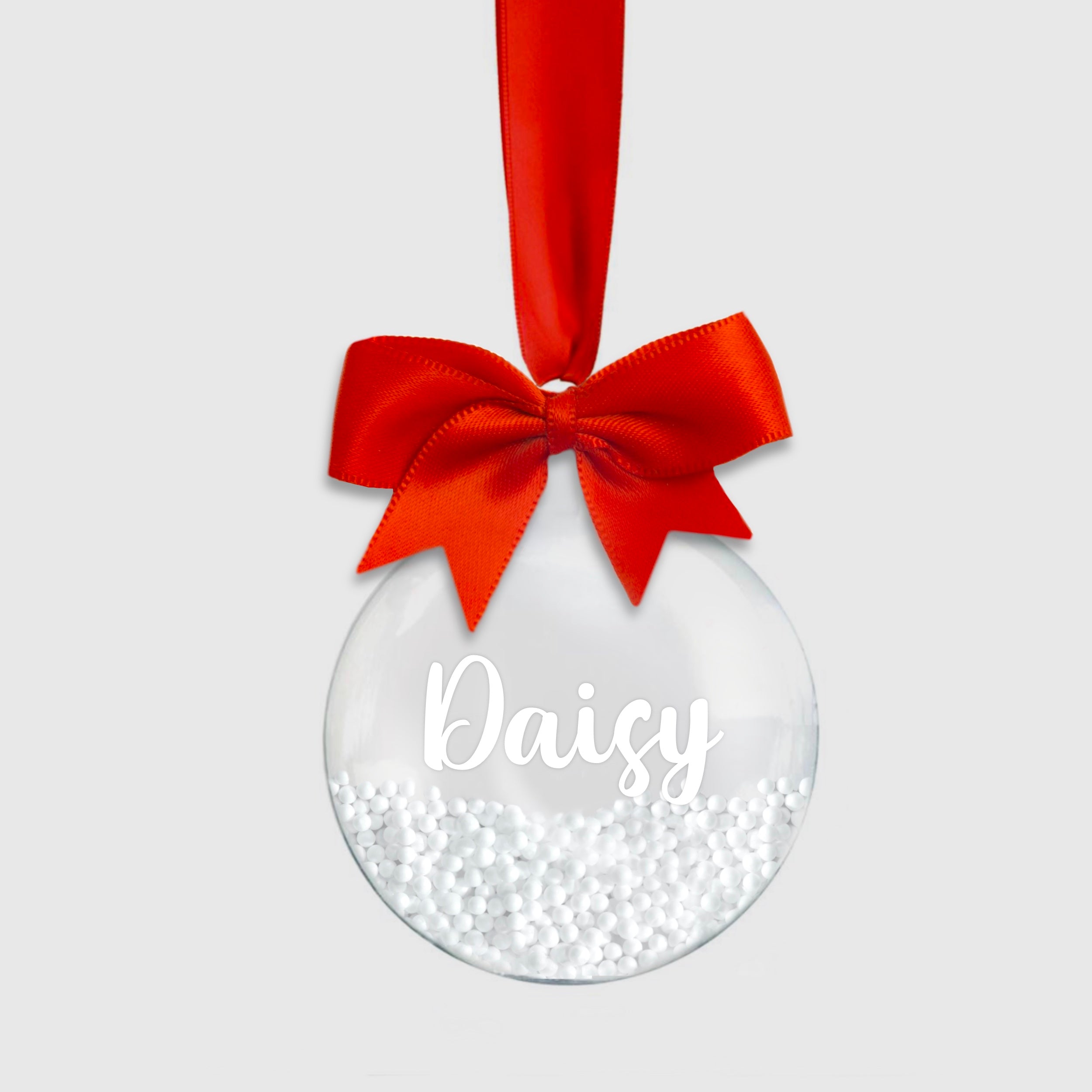 Swirl Font Baubles