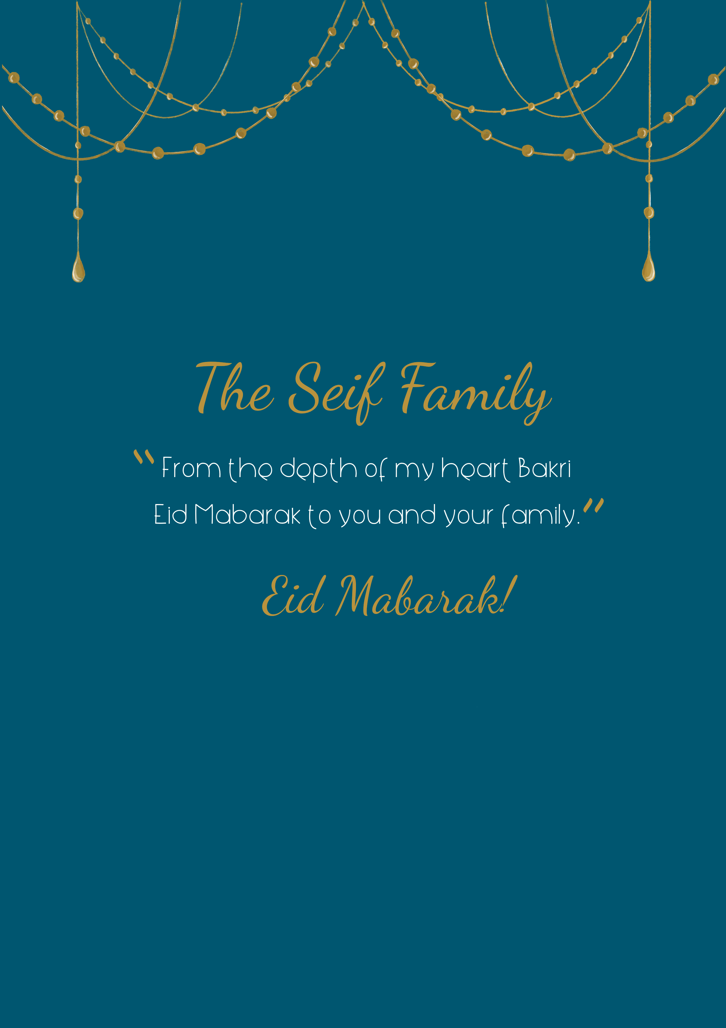 Eid Greeting Card
