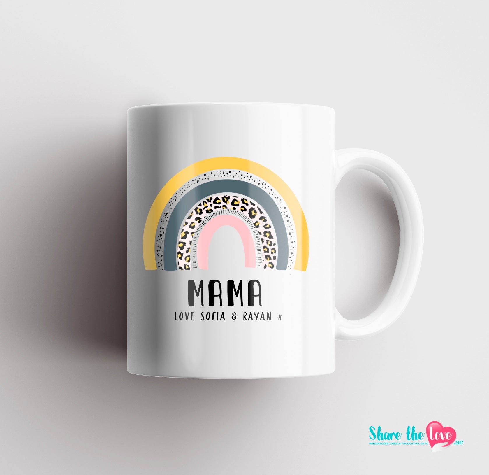 Personalised Rainbow Mug