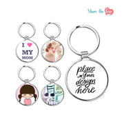 Personalized Metal Keychain Round