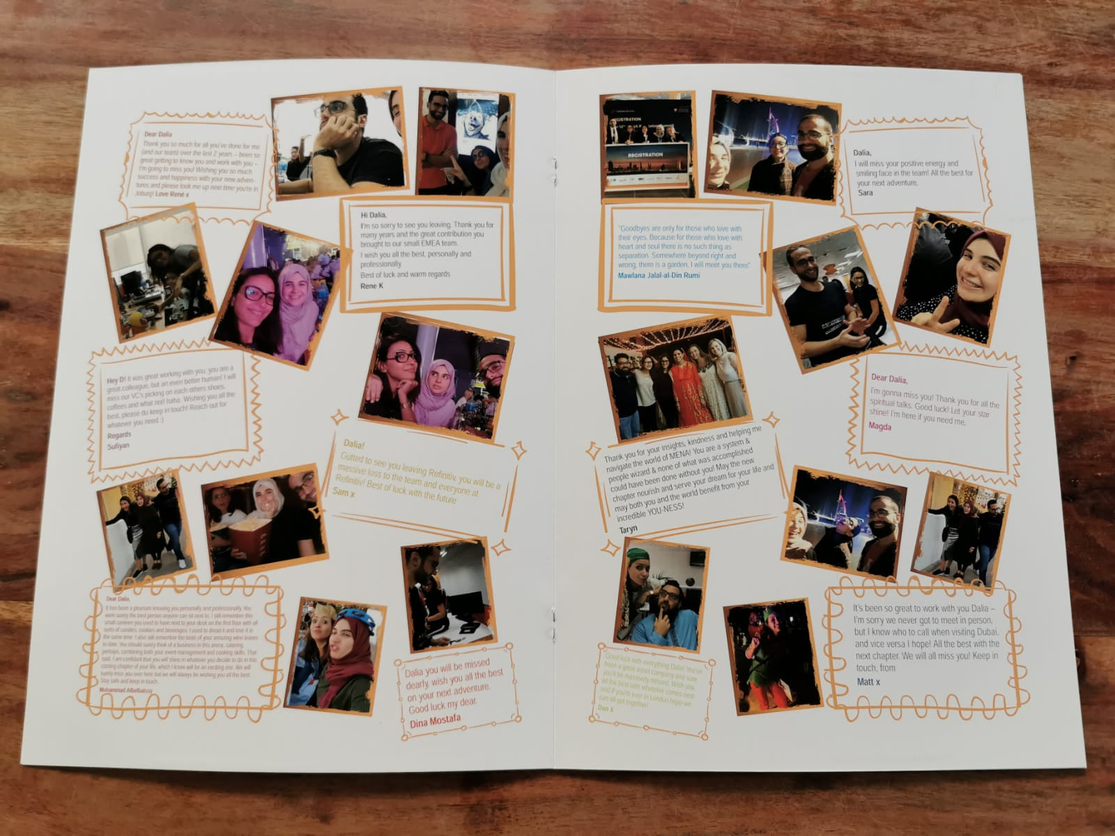 Customised card by designer