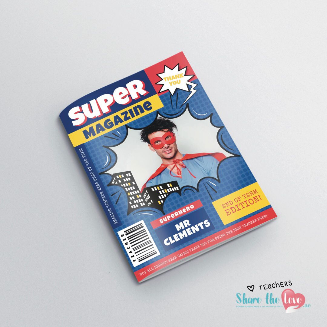 Personalised Superhero Greeting Card