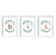 Woodland Animals Tri Frame